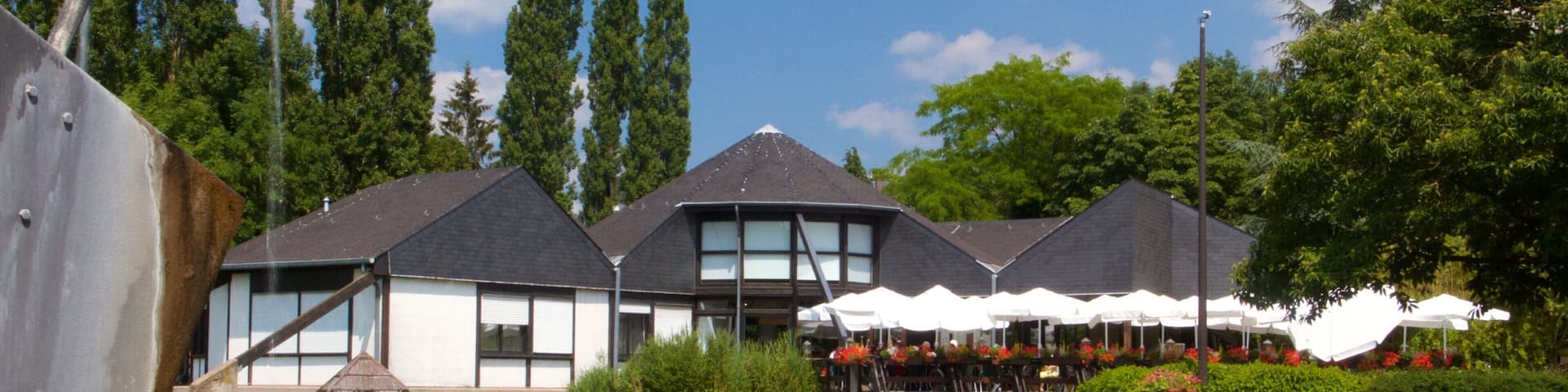 Luxembourg featuring a pond