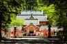 日本 鹿児島県霧島市、霧島神宮の参道と社殿