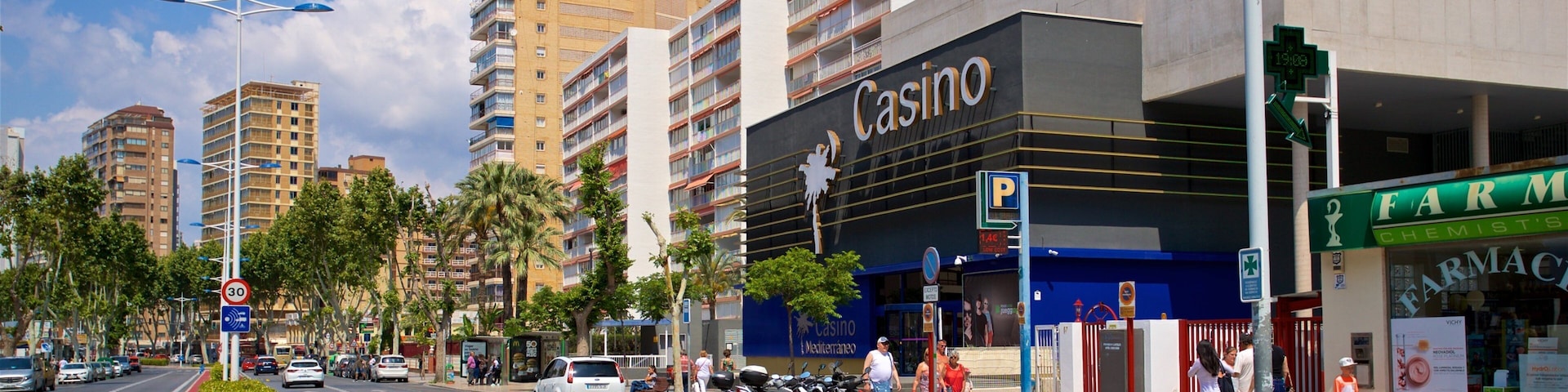 Casino Mediterraneo Benidorm featuring signage