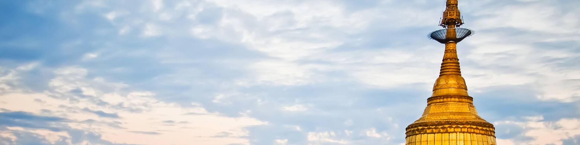 Golden rock, Kyaikhtiyo pagoda, Myanmar.They are public domain or treasure of Buddhism, no restrict in copy or use