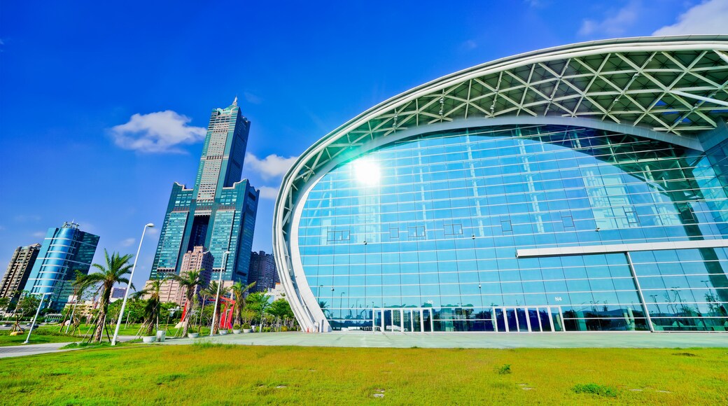View of the skyline in Kaohsiung, Taiwan