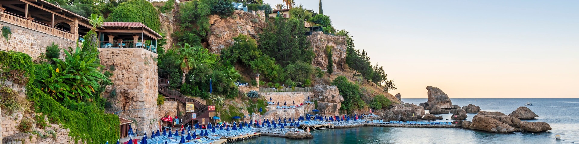 Mermerli Beach view from in Antalya City