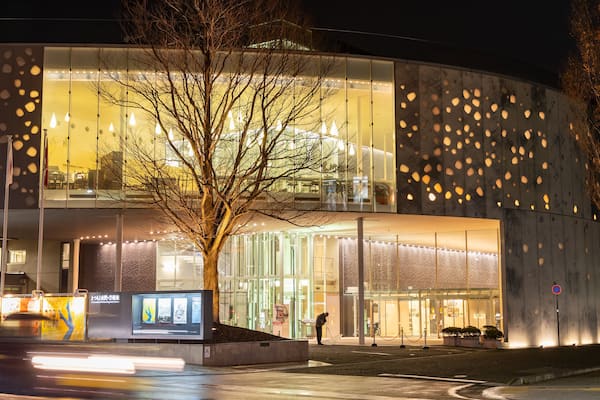 Matsumoto Performing Arts Center which includes night scenes