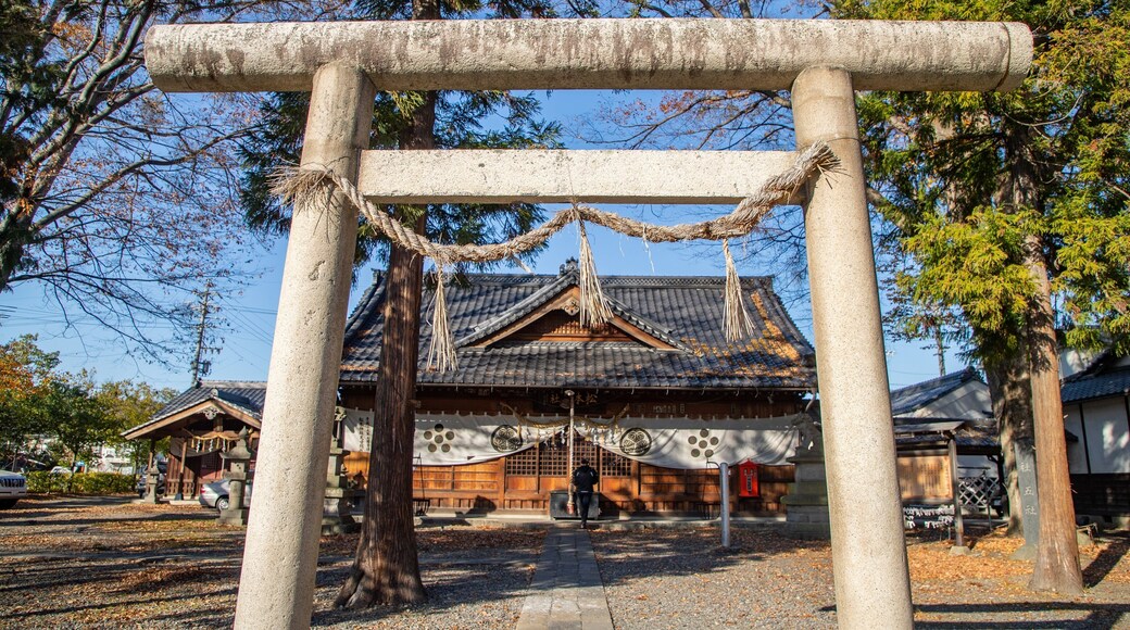 Matsumoto Shrine featuring a temple or place of worship and heritage elements