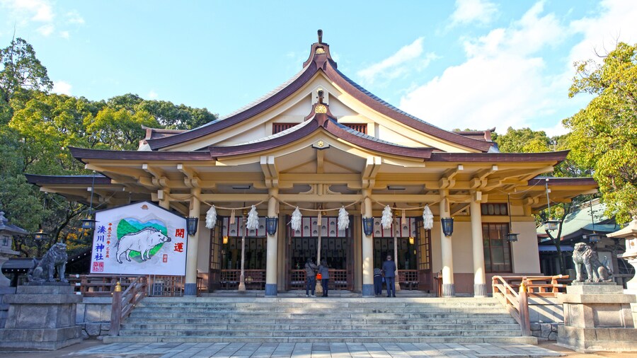 The Minatogawa Shrine in Kobe, Kansai, Japan.