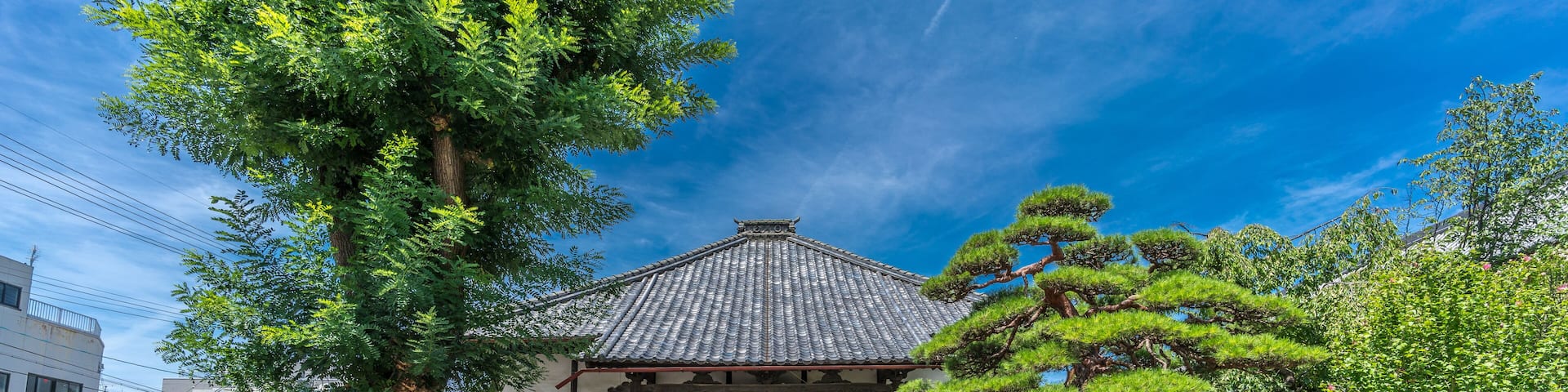 Junen-ji Temple. Gardens and Jizo statue. Located in Chuo Dori (Omotesando) next to Akiba Shrine, Nagano City, Japan, Shutterstock ID 722719171, SF SSA Case with Manager Approval: Case 07151371, Job: