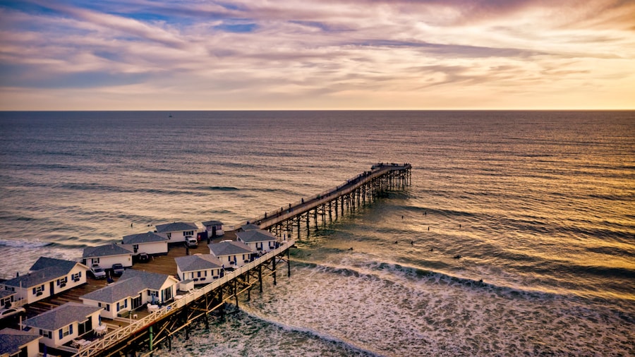 Crystal Pier in Pacific Beach, San Diego California