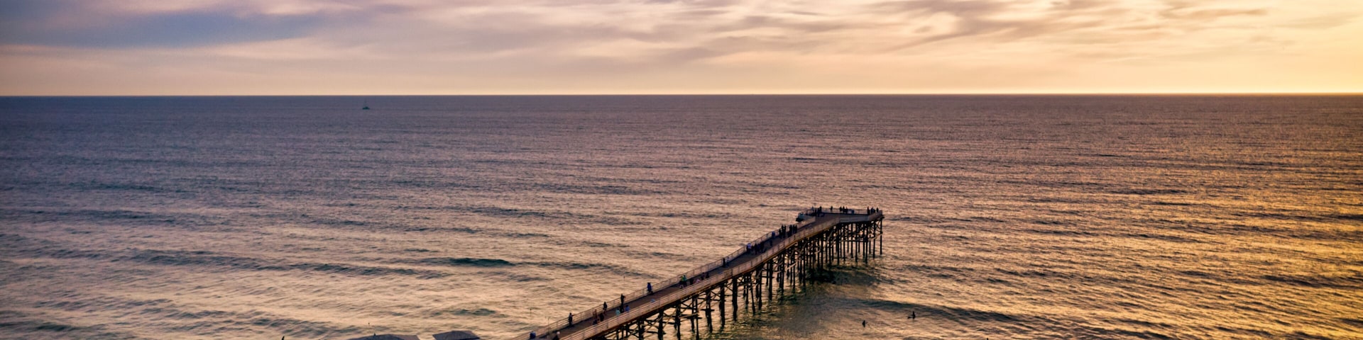 Crystal Pier in Pacific Beach, San Diego California