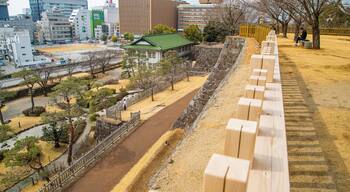 Maizurujo Park which includes views, a city and a garden