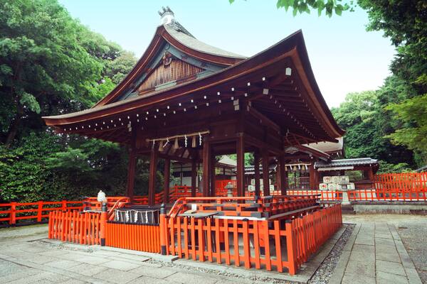 Kenkun shrine (????, Kenkun-jinja), also known as Takeisao Shrine, is located on the east side of Funaoka hill in Kyoto, Japan., Shutterstock ID 99322781, SF SSA Case with Manager Approval: Case 07151