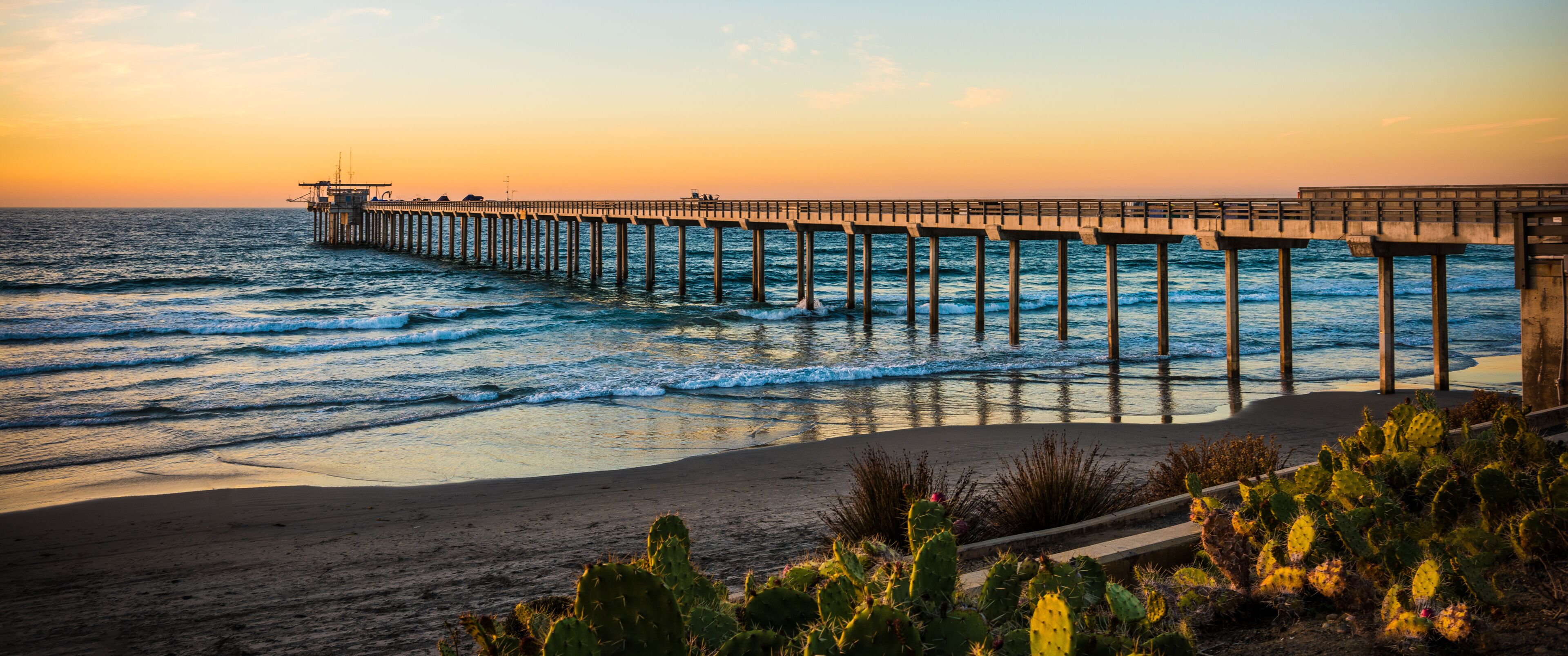 pier at sunset