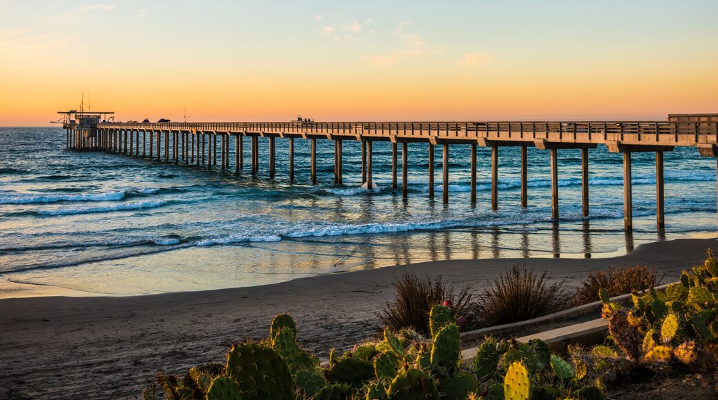 pier at sunset