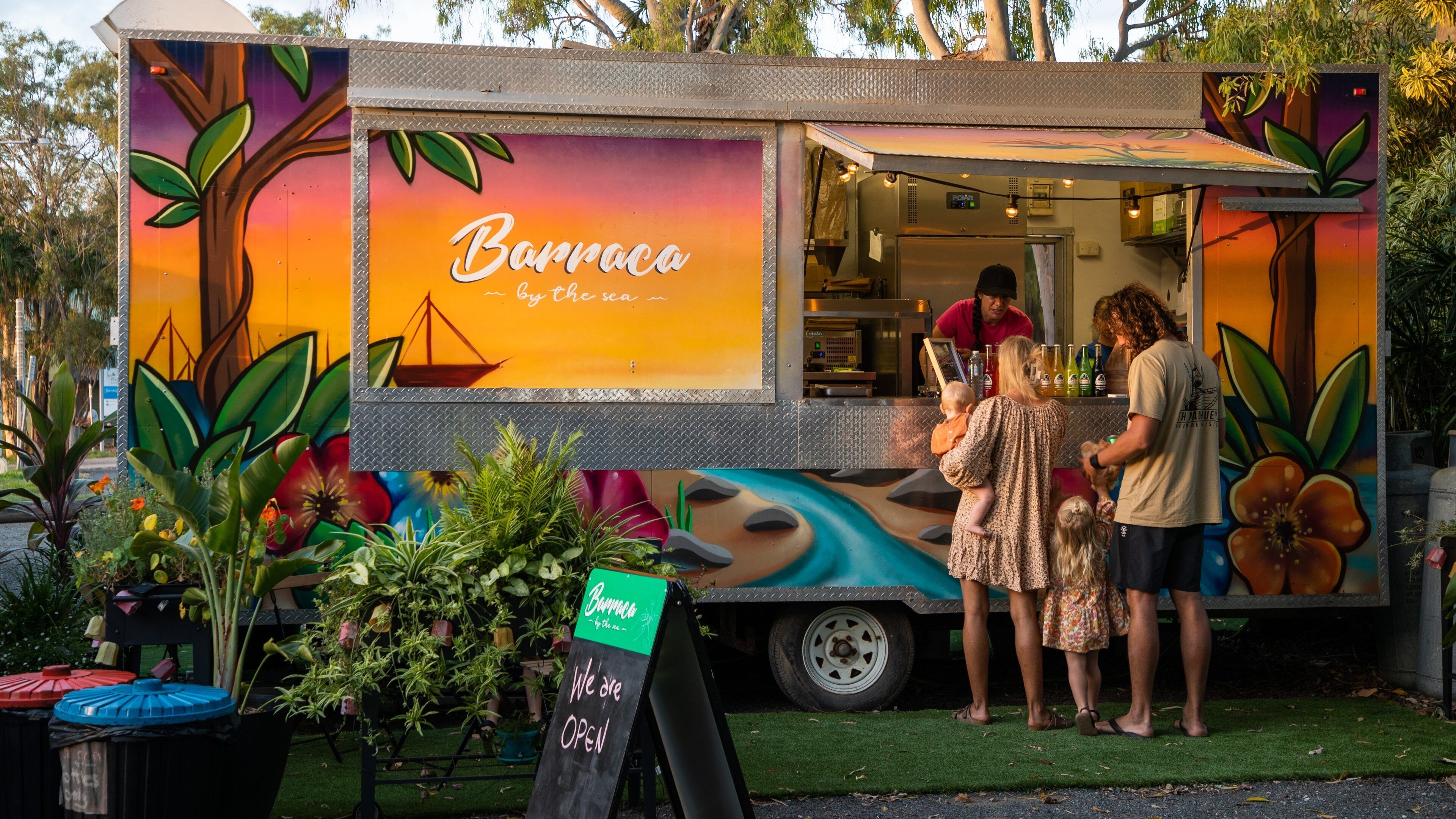 1770 Marina which includes signage and cafe lifestyle as well as a family