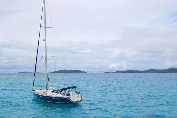 Fidji mettant en vedette voile