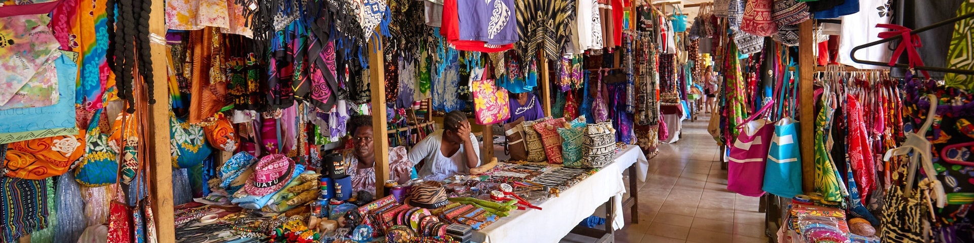 Port Vila Market caracterizando vistas internas e mercados