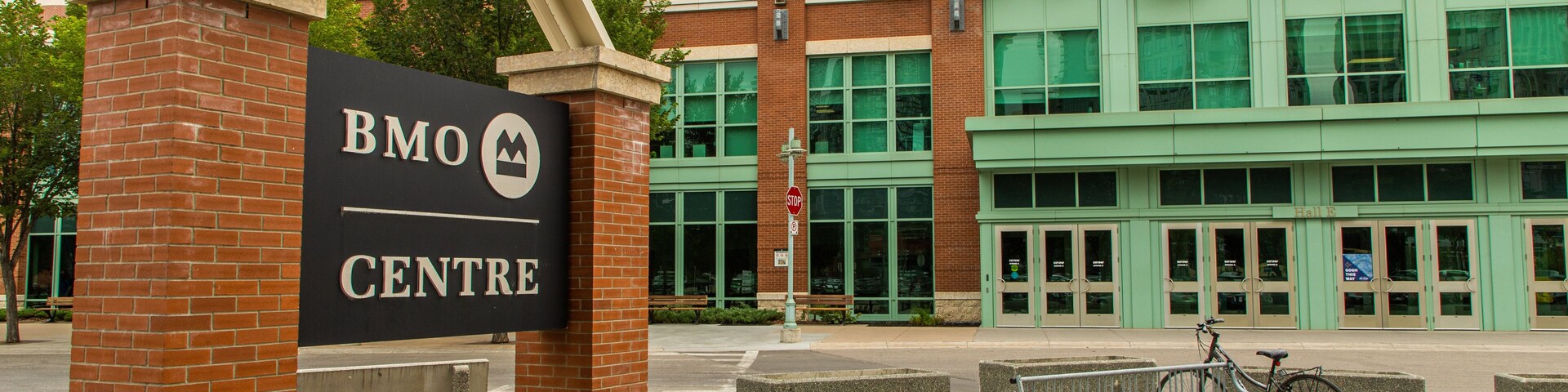 BMO Centre featuring signage
