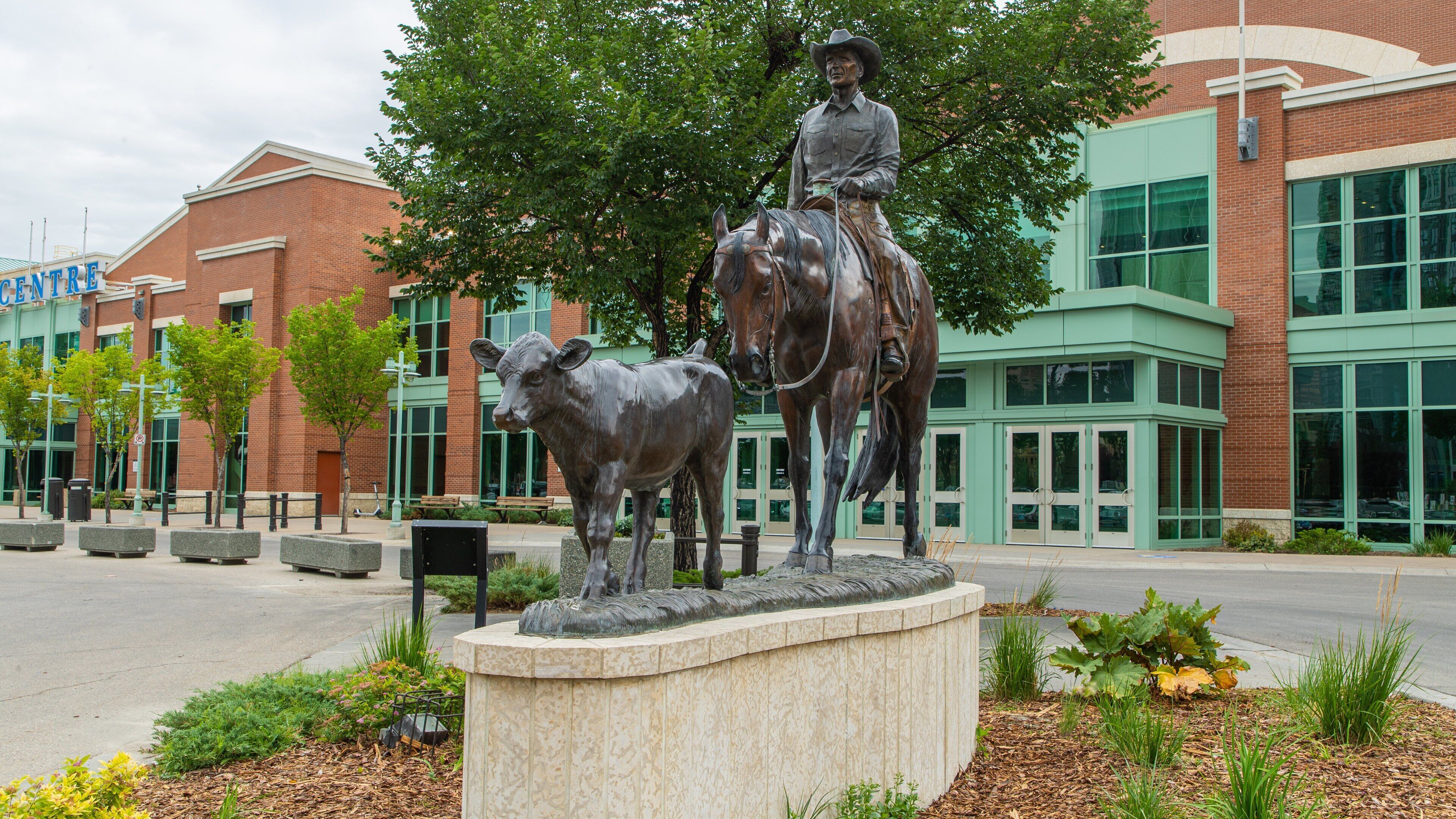 BMO Centre showing a statue or sculpture