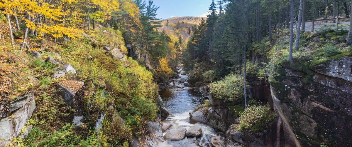 franconia notch state park, new hampshire, usa