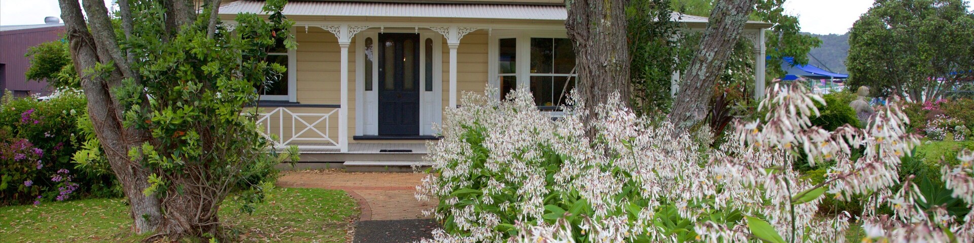 Whangarei caratteristiche di casa, giardino e architettura d\'epoca