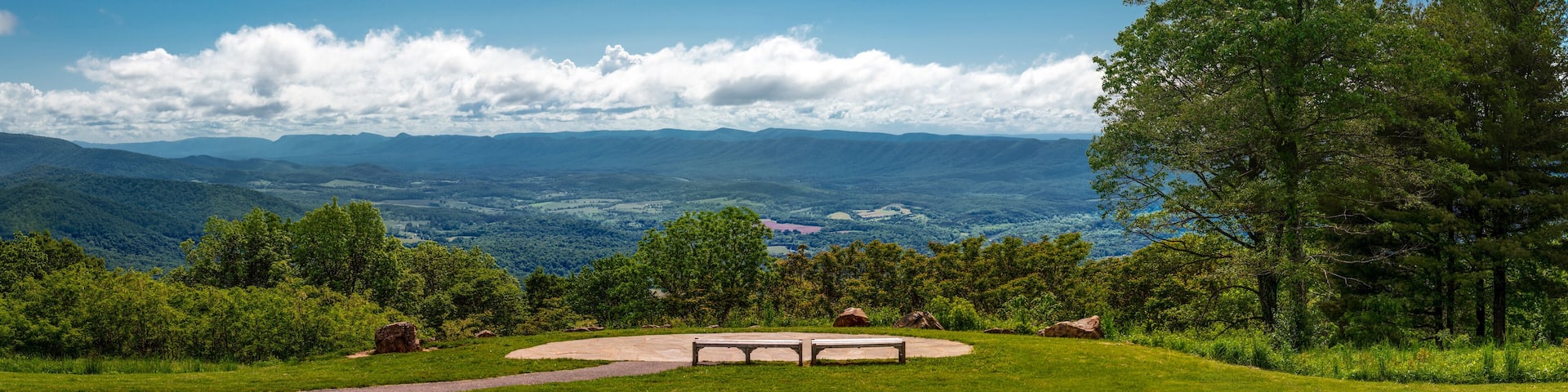Panoramic View of Shenandoah National Park Overlook from Dickey Ridge Visitor Center