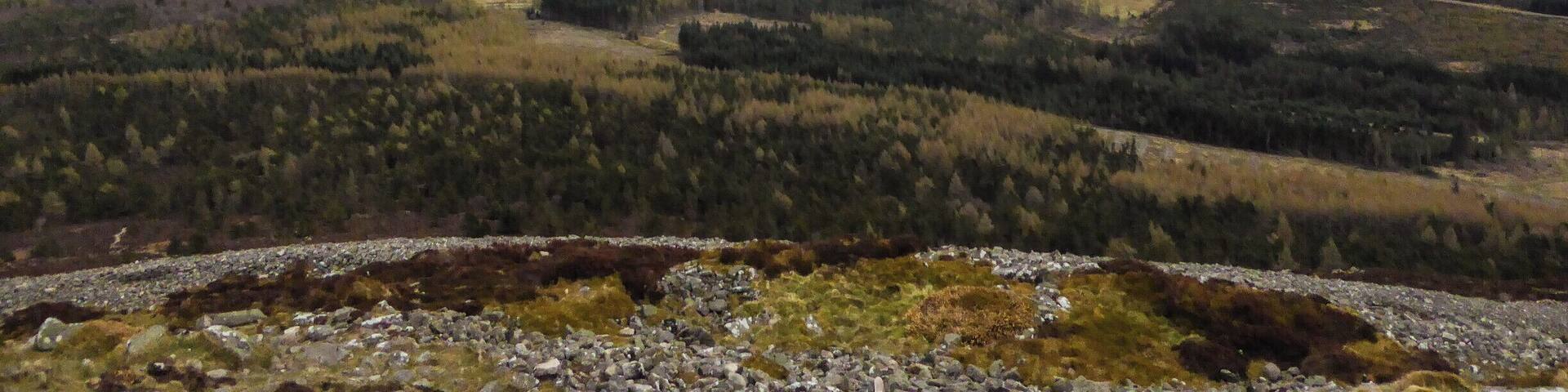 A stunning view eastwards over Aberdeenshire from the top of our local hill Bennachie