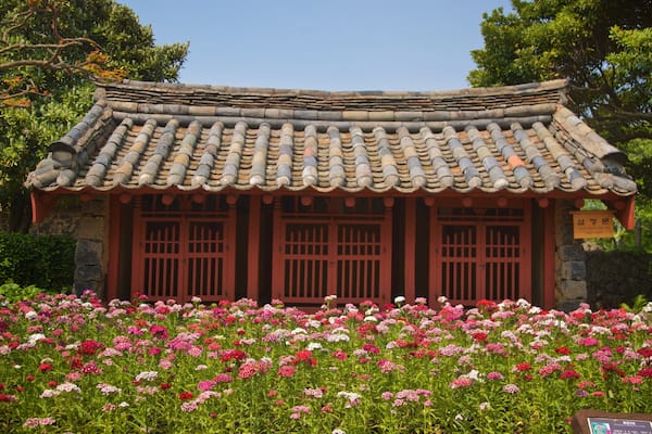 Jeju Folk Village Museum which includes heritage elements and wildflowers