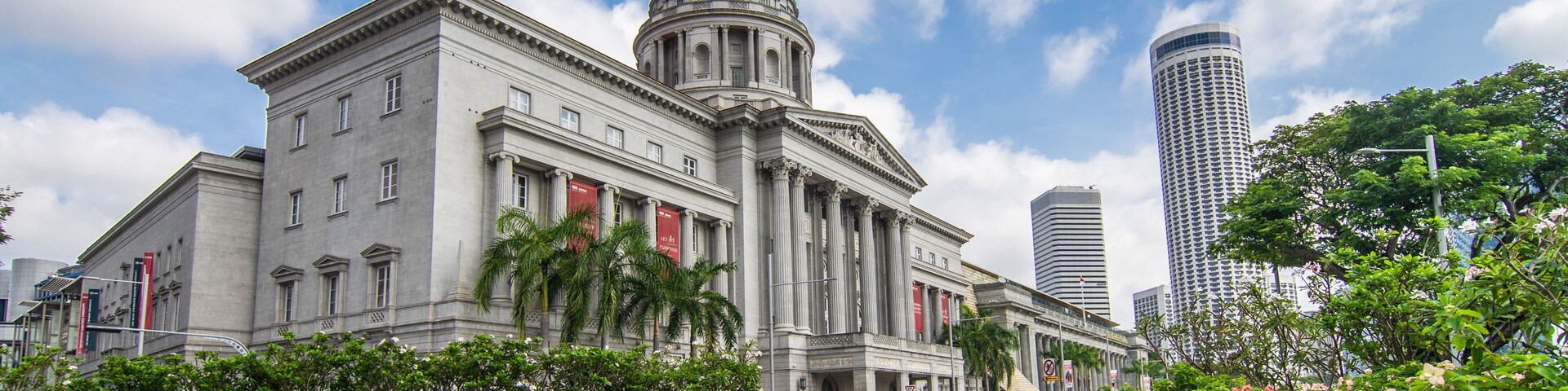 SINGAPORE - February, 2020: The new National Gallery of Singapore Building