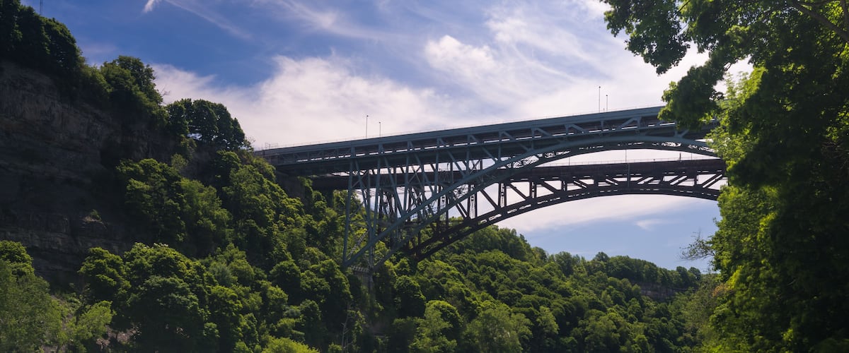 Niagara River at Whirlpool Bridge in Canada