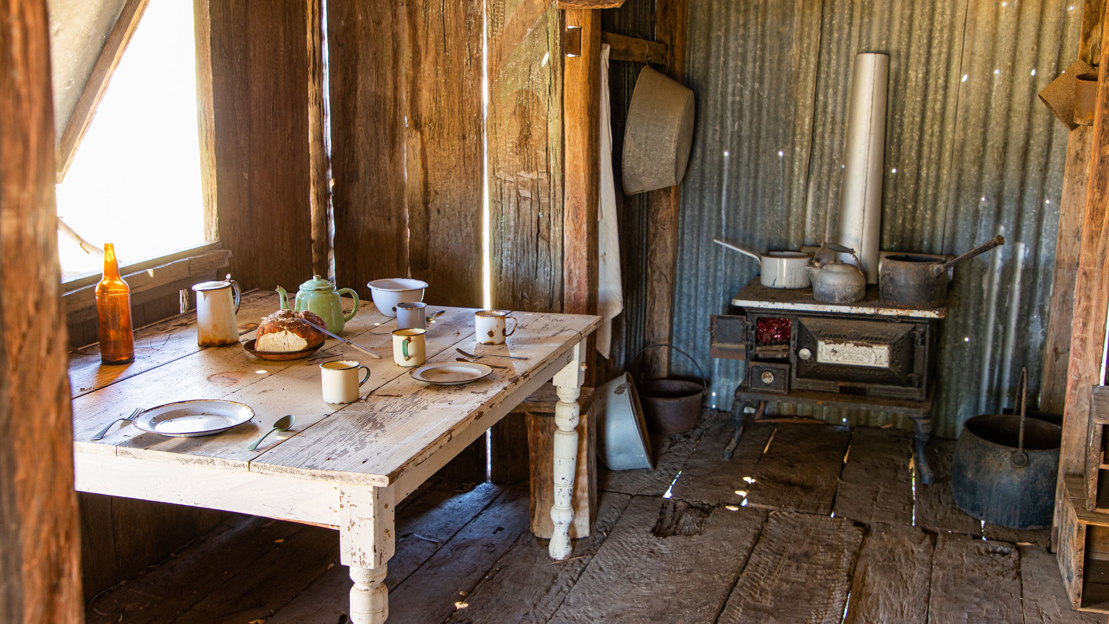 Calliope River Historical Village featuring interior views and heritage elements