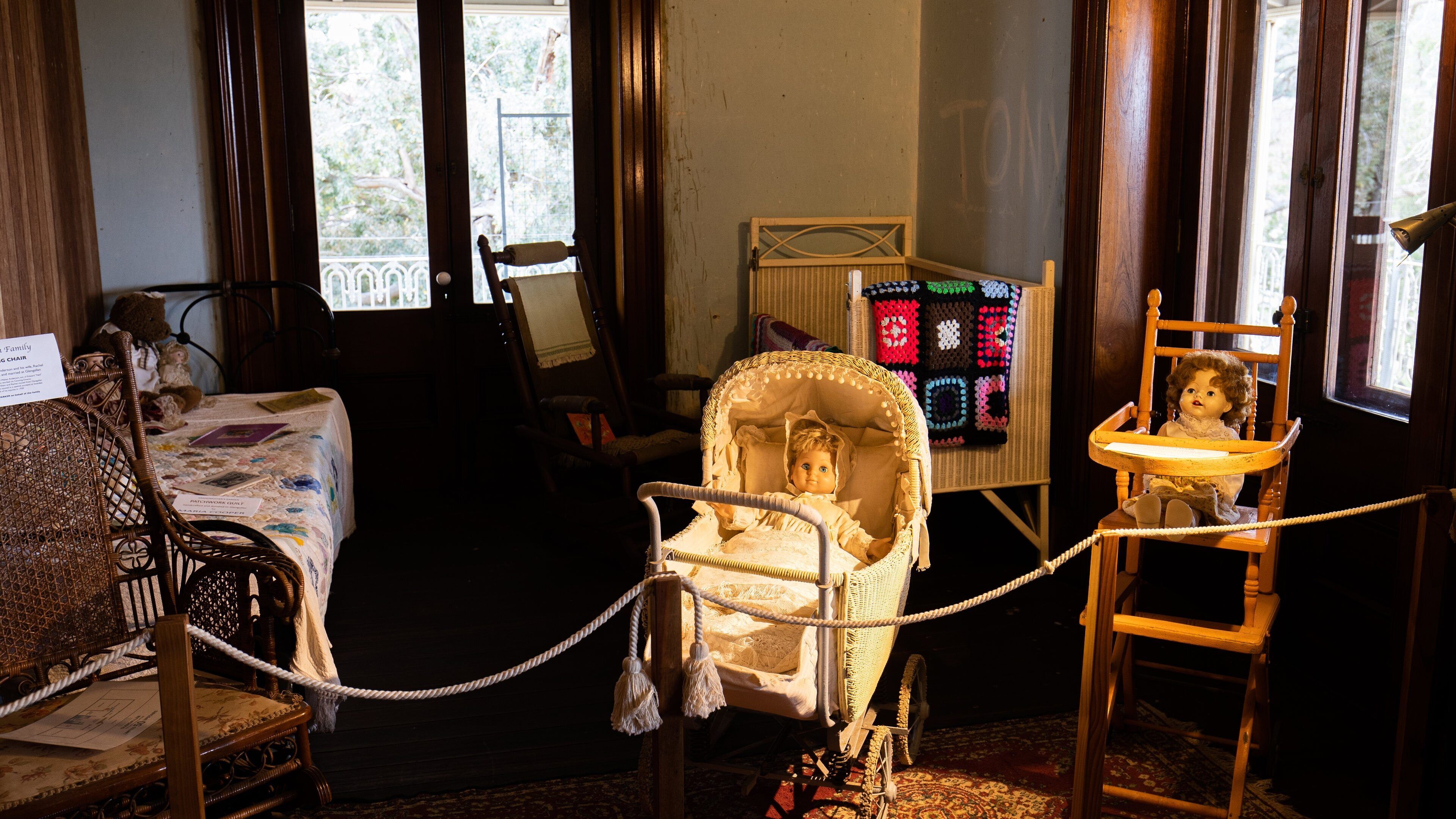 Glengallan Homestead and Heritage Centre featuring interior views
