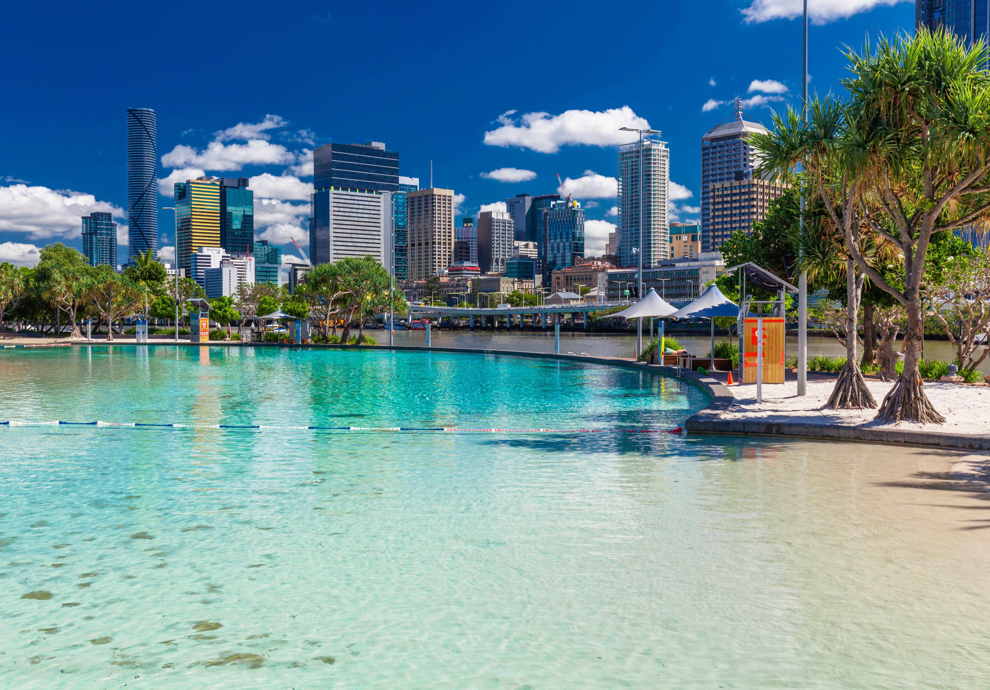 Streets Beach in South Bank Parkland, Brisbane, Queensland