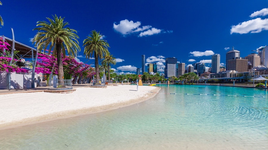 Streets Beach in South Bank Parkland, Brisbane, Australia