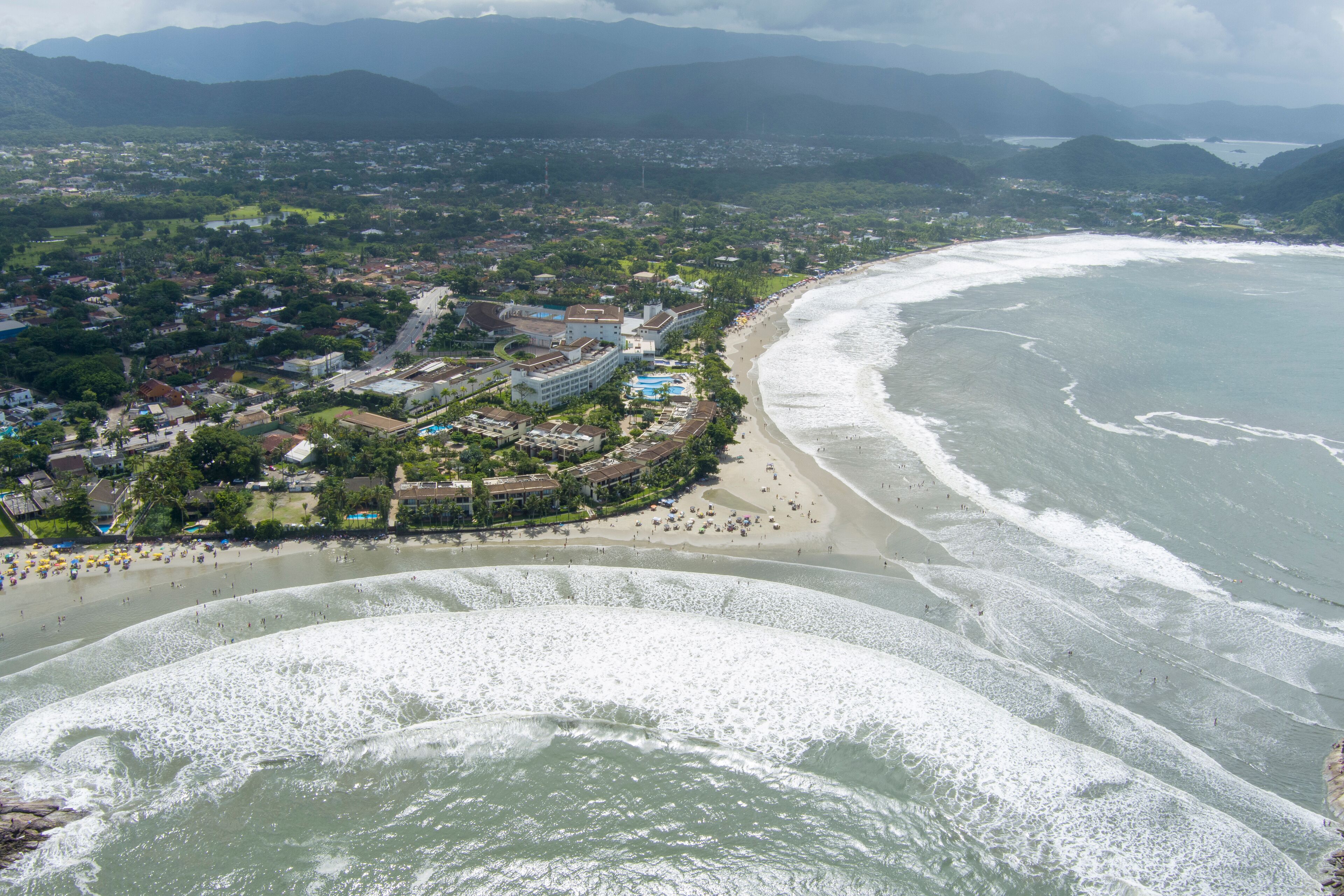 Mar Casado Beach (Praia do Mar Casado). Guarujá, Brazil.