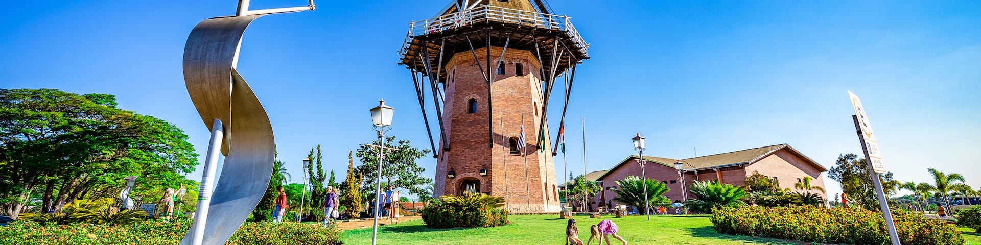 Dutch mill replica in Holambra, Brazil