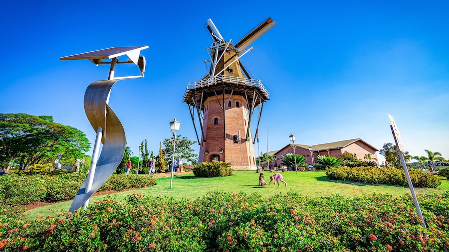 Dutch mill replica in Holambra, Brazil