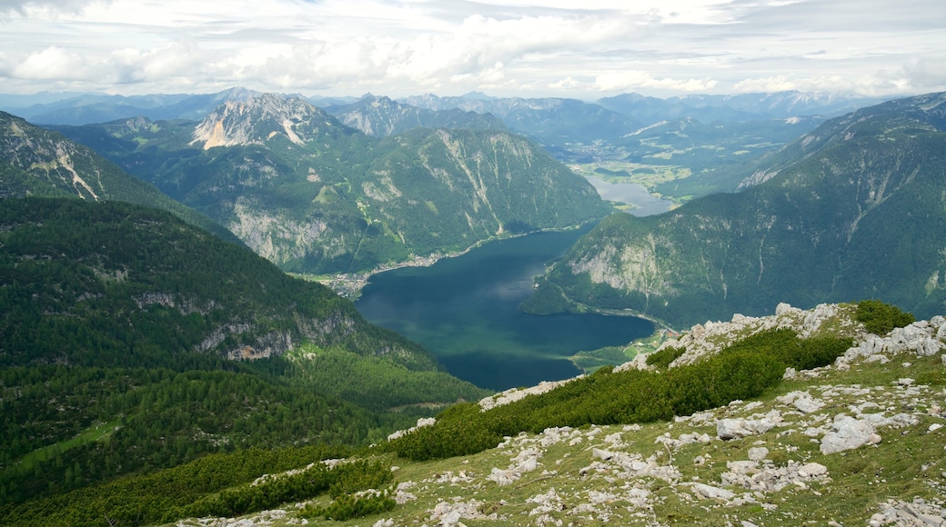 Dachstein Krippenstein showing tranquil scenes, a river or creek and modern architecture