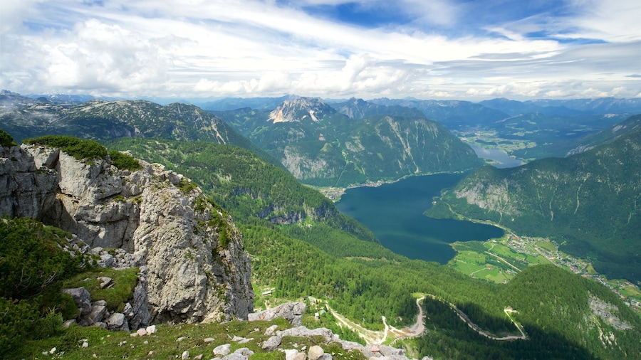 Dachstein Krippenstein featuring a lake or waterhole, tranquil scenes and landscape views