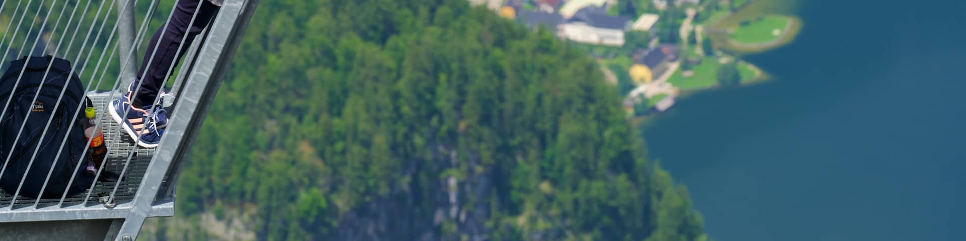 Hallstatt featuring views and tranquil scenes as well as an individual femail