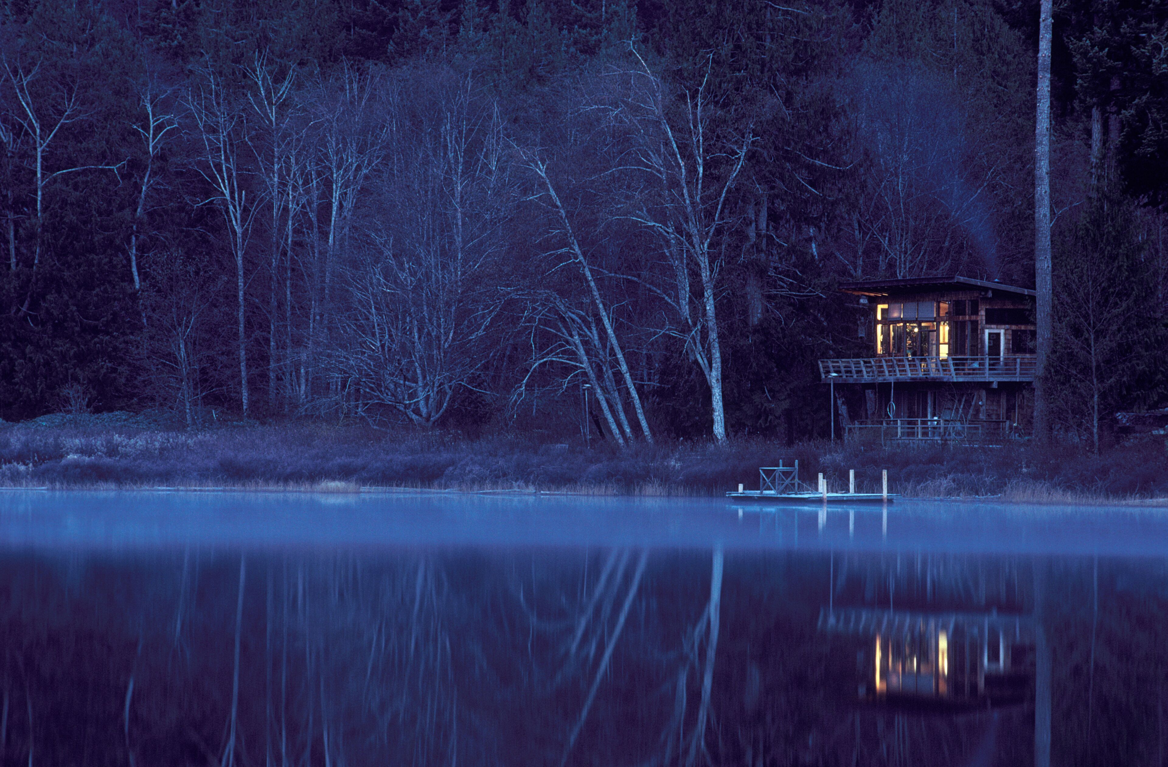 Gunflint Lake cabin, Cortes Island, Vancouver Island, British Columbia, Canada.
