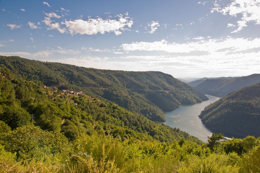 Sil canyon, Ribeira Sacra, Ourense, Galicia, Spain
