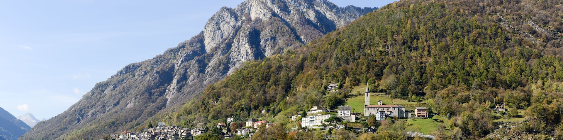 The rural village of Russo on Onsernone valley