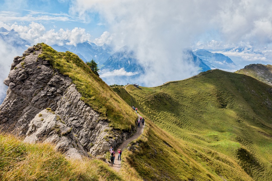 View in the Swiss Alps