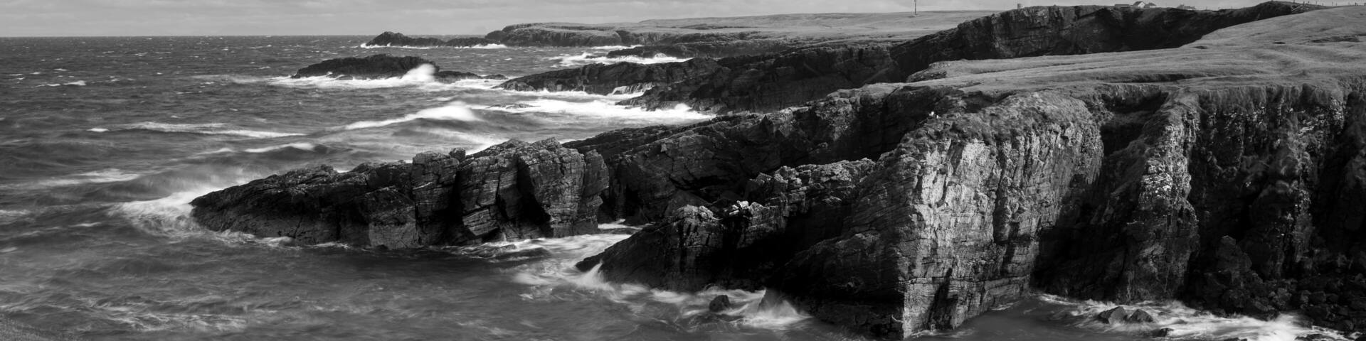 Isle of Lewis Outer Hebrides Black and white coast