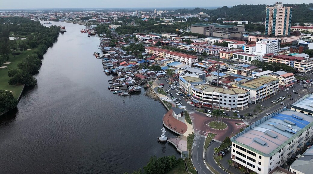 View of Miri city from Pullman Waterfront Miri Hotel & Resort. #pullman #miri #city