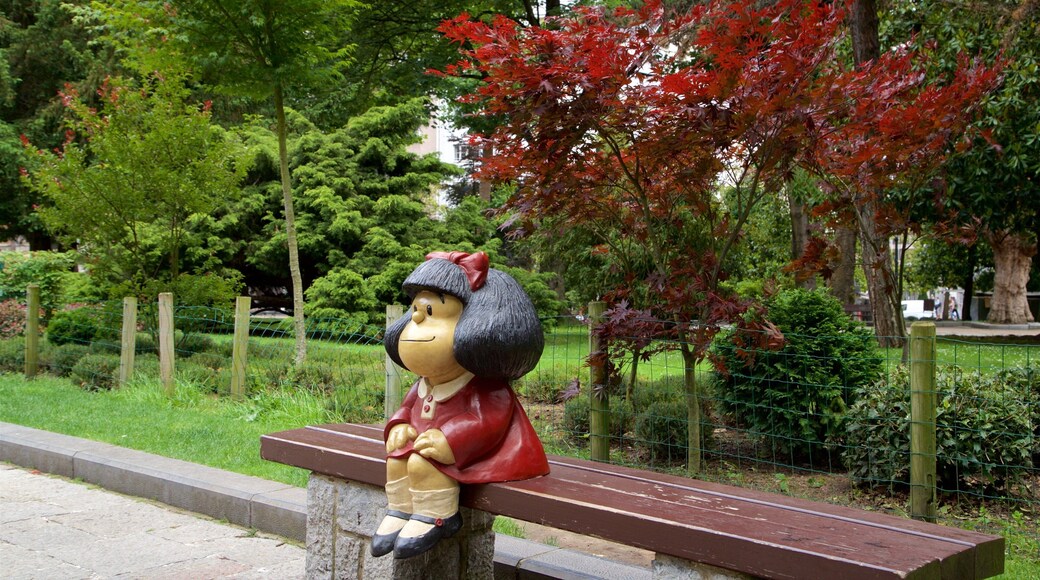 Mafalda Statue featuring outdoor art and a park
