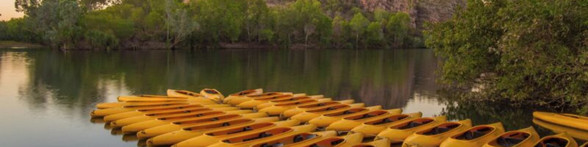One of the best ways to see Katherine Gorge in the Northern Territory of Australia is to hire a canoe.
All up there are 13 gorges but you won't paddle that far. But if you can, make it to gorge number 2 which is awesome!!
