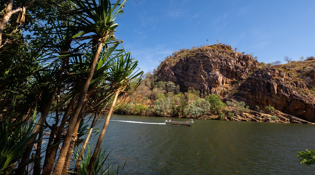Katherine Gorge featuring boating and a river or creek