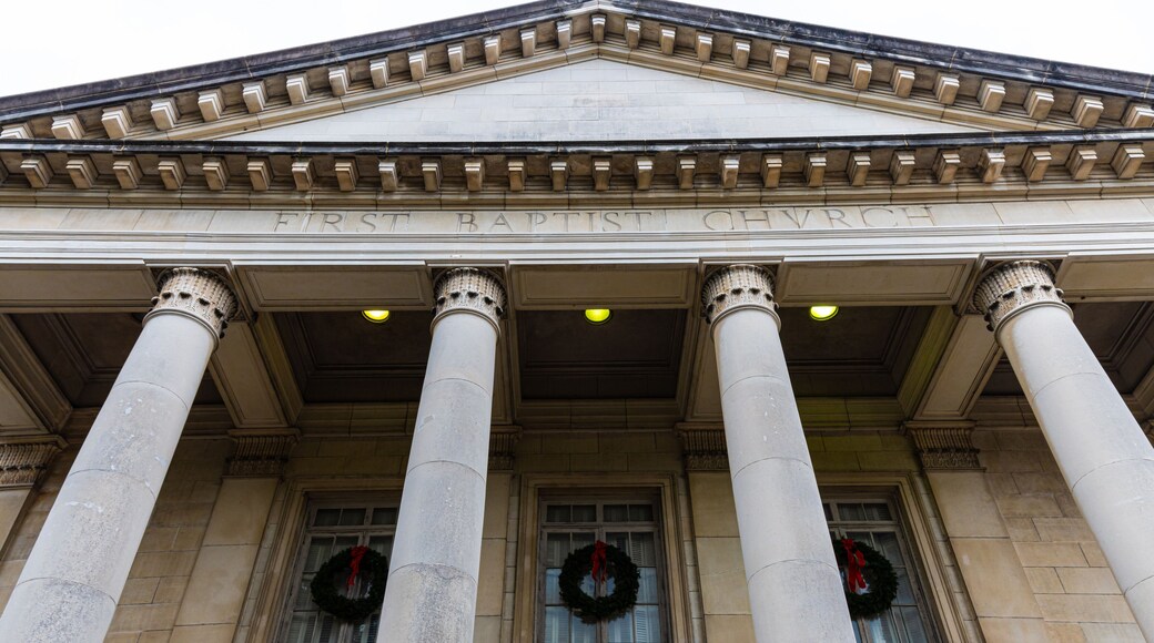 The First Baptist Church in The Downtown Historic District, Savannah, Georgia, USA