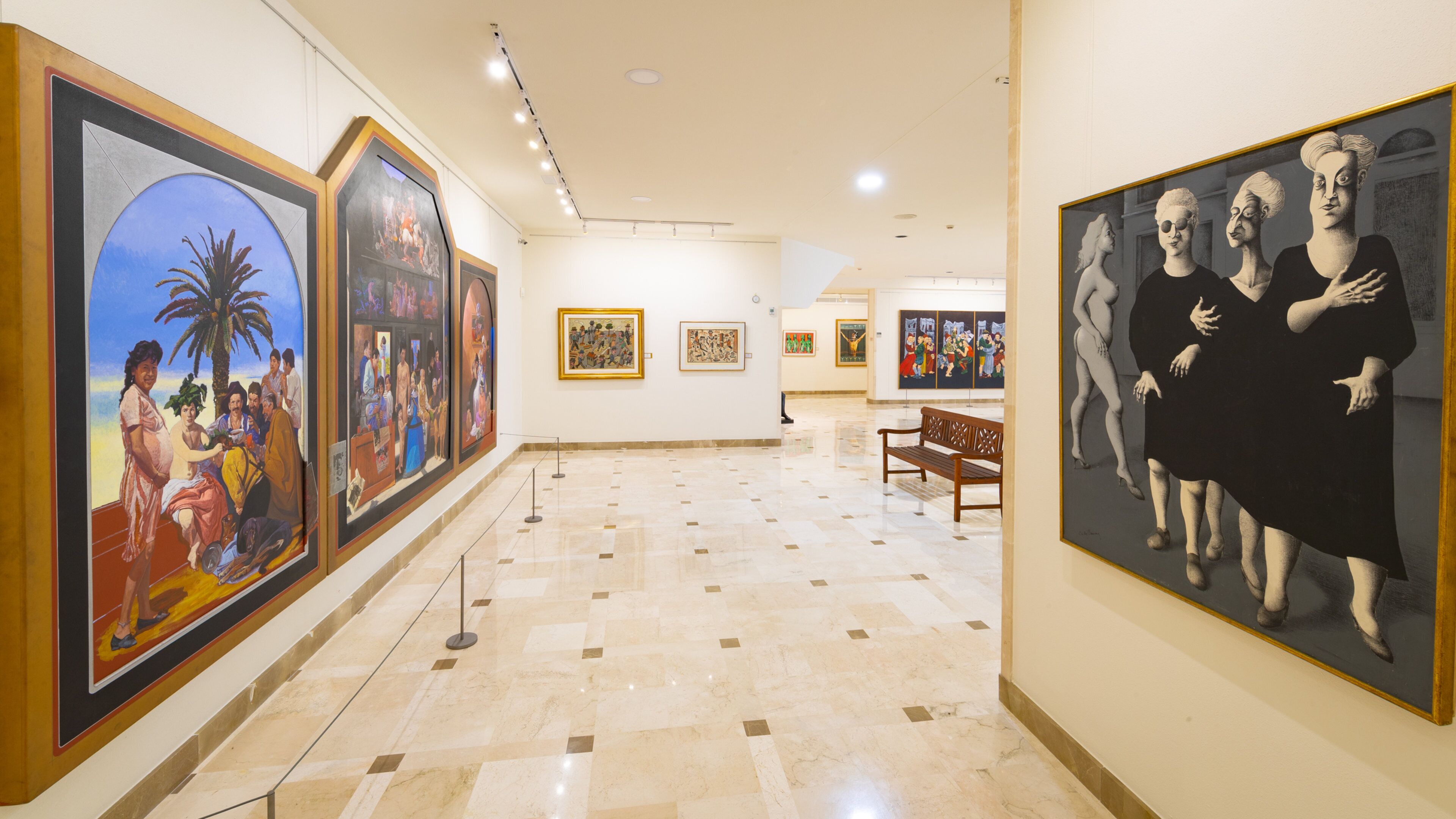 Ralli Museum showing interior views and art