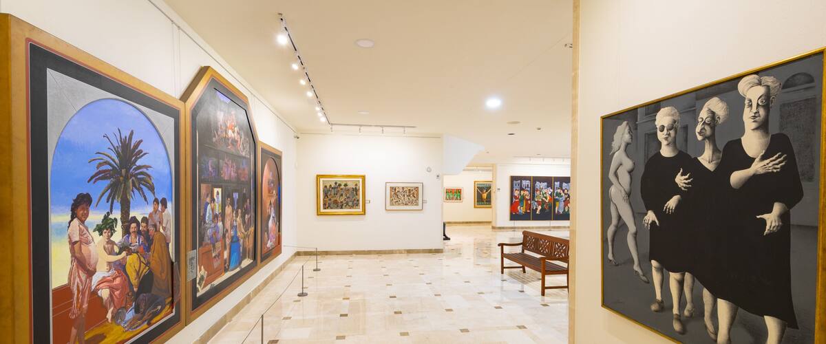 Ralli Museum showing interior views and art